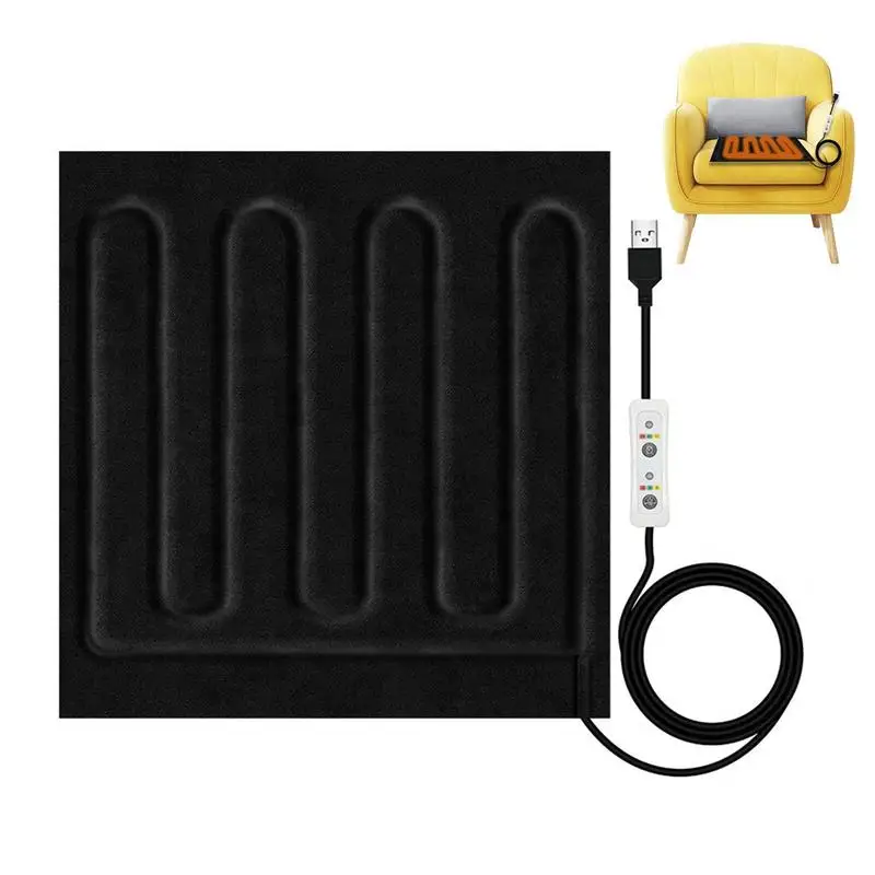

Portable Heating Mat 5V USB Heating Mat For Car Washable Carbon Fiber Electric Cloth Heating For Neck Back Stomach Lumbar Spine