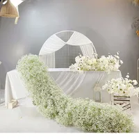 White gypsophila real touch baby breathing arrangement wedding simulation flower living room decoration flower ball decoration