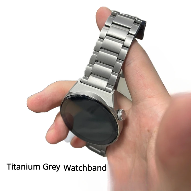 Фото Официальный титановый серый ремешок для Huawei Watch GT3 /3pro титановый ремешок для наручных часов 22 мм для Huawei GT3/3 Pro/GT2 Pro Универсальный браслет №1