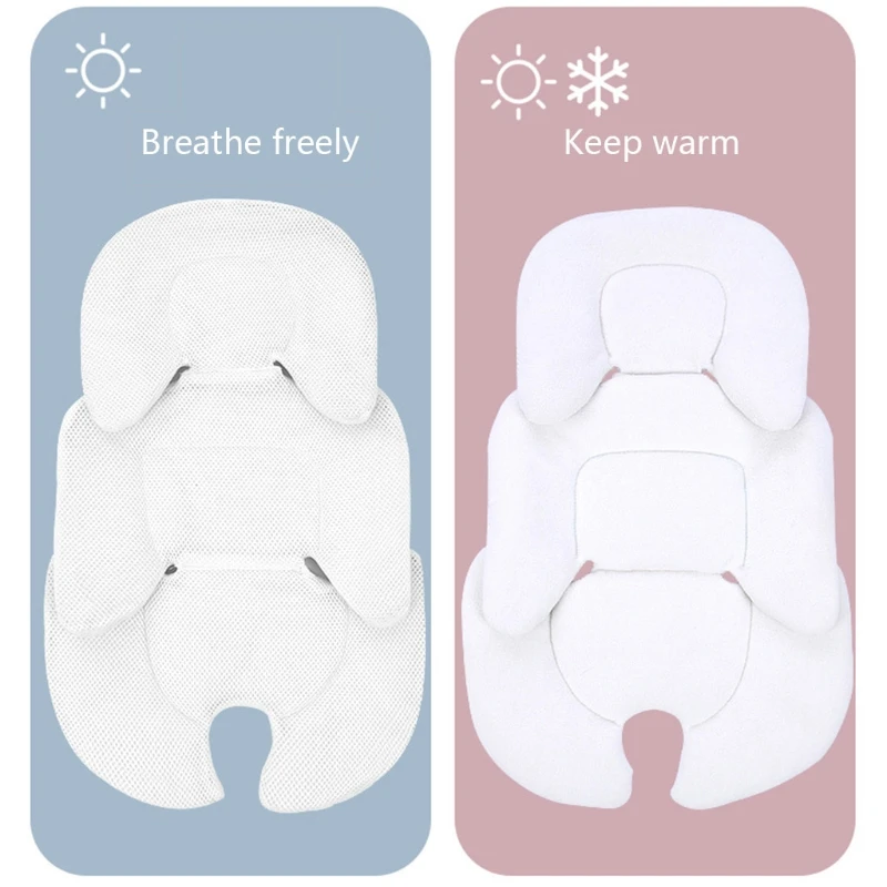 

Baby Stroller Cushion Infant Car Seat Insert Head Body Support Pillow Pram Thermal Mattress Mesh Breathable Liner Mat Neck Pad