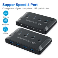 4 in 4 out usb kvm switch usb 2 0 usb 3 0 switcher 4 ports computers sharer for windows 10 pc keyboard mouse printer u disk