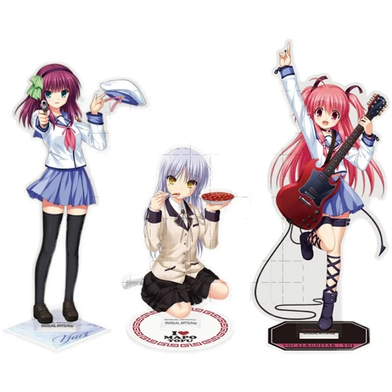 

Game Angel Beats! Acrylic Stand Doll Anime Nakamura Yuri Tachibana Kanade Yui Figure Model Plate Cosplay Toy for Gift