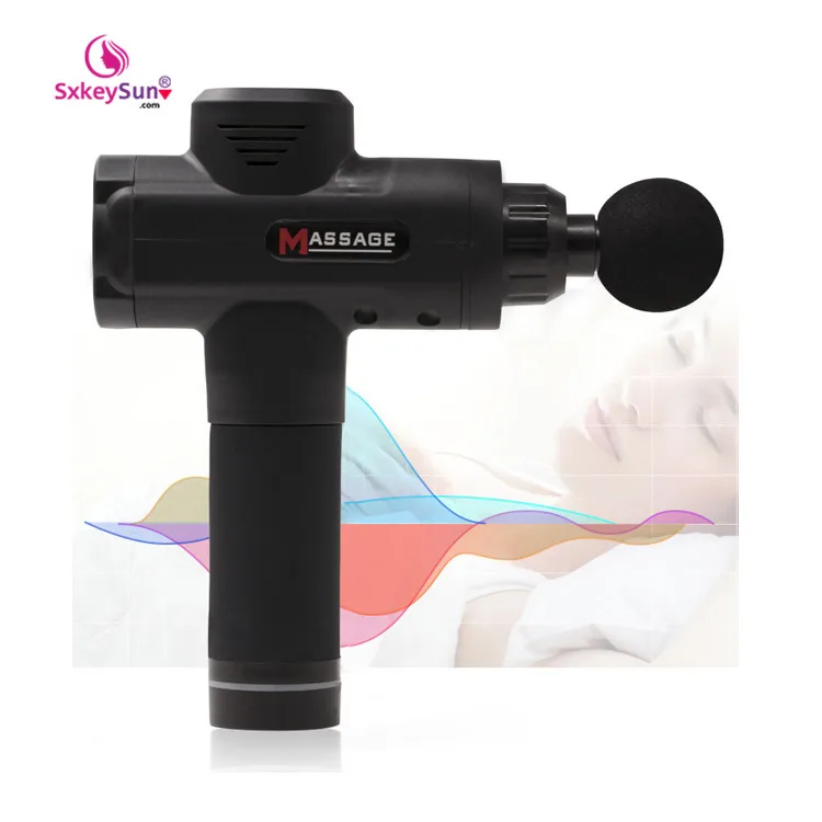 

relax and tone massage-guns 4275 body massager therapy muscle fascia gun moveable 30 speed portable gun massager 6 heads