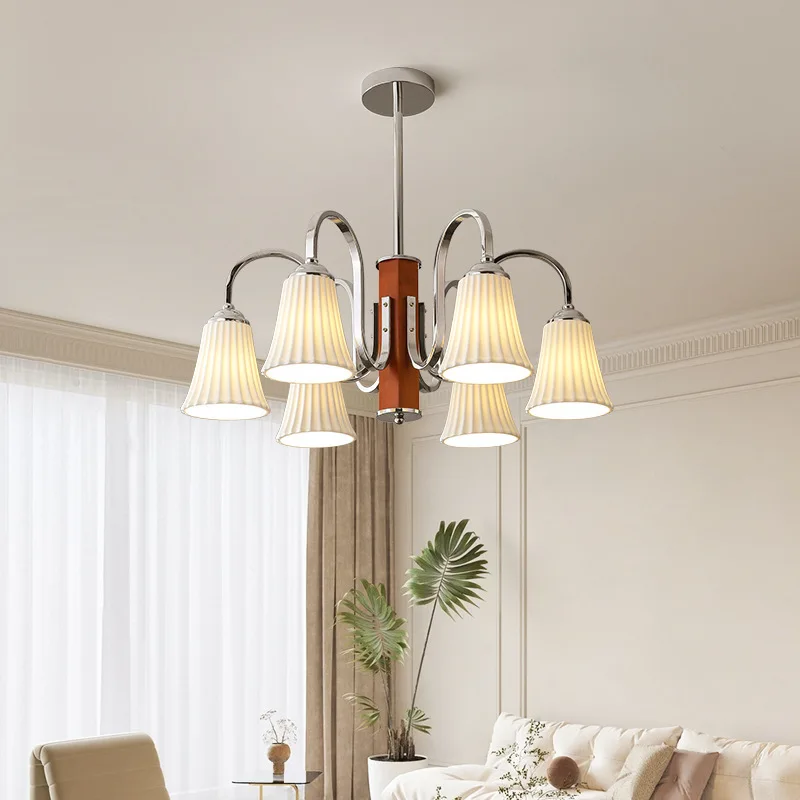 Ретро гостиная керамическая твердая древесина секундный дизайн зал в стиле