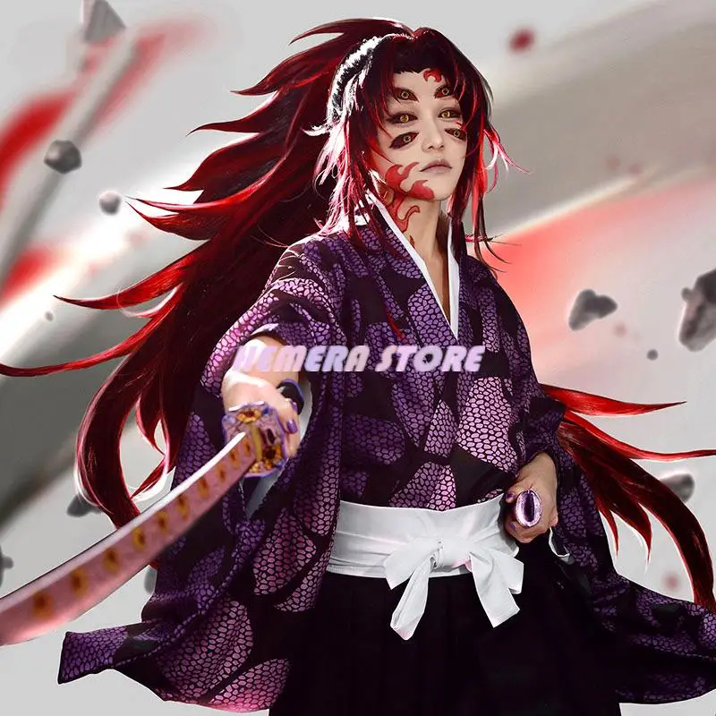 

Demon Slayer Blade Kimetsu No Yaiba Japan Anime Manga Juuni Kitsuki Kokushibou Tsugikuni Michikatsu COS Clothes Cosplay Costume