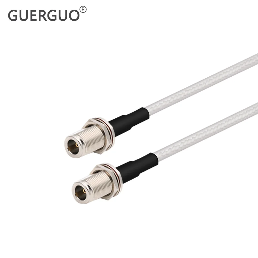 Радиочастотный коаксиальный кабель RG316, разъем L16 N «папа»-«мама», ОБЖИМНАЯ перемычка, косичка, низкие потери 50 Ом для антенны 3G/4G/5G/LTE