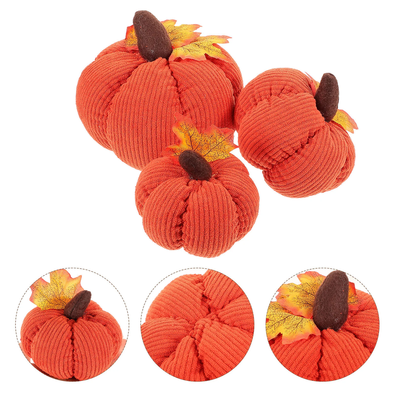

Thanksgiving Pumpkin Adorn Decor Simulation Adornment Artificial Handmade Pumpkins