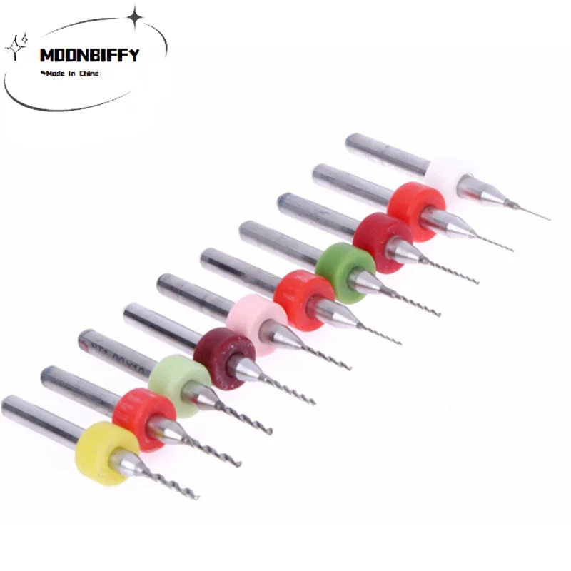 

Free Shipping 10pcs 0.6mm-1.5mm Import Carbide PCB Drill Bits Print Circuit Board Mini CNC Drilling Bit Set