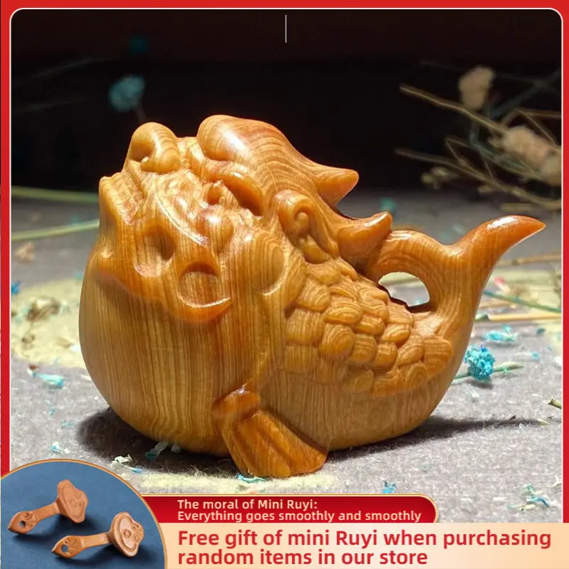 

Рыба стать драконом скале Cypress древесина старение Материал Красное масло черное масло высокая плотность рукоятка