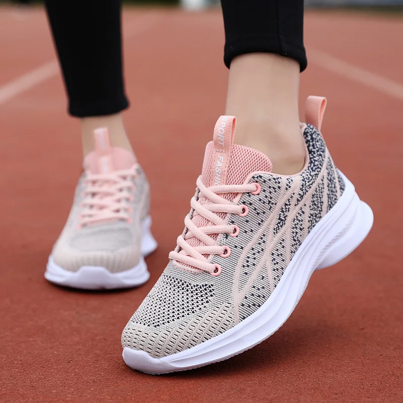 Кроссовки женские легкие Вулканизированная подошва Спортивная прогулочная