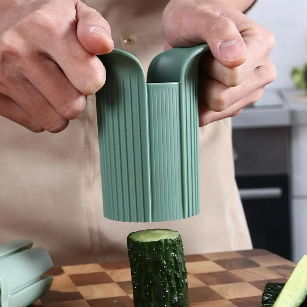 

Useful Fruit Slicer Sharp Blade Push-and-pull Type Food Contact Grade Potato Slicer Kitchen Gadget