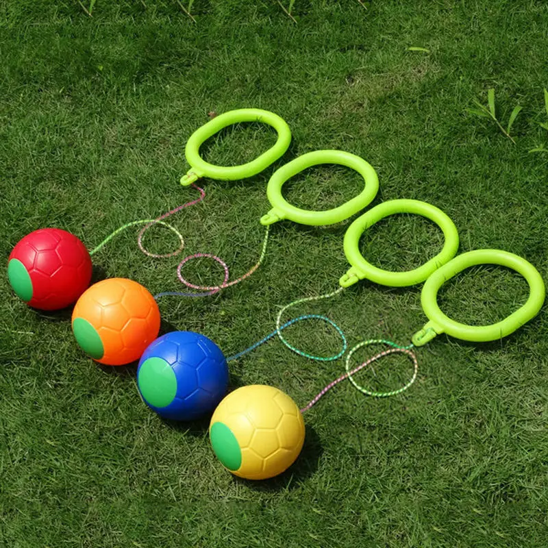 

1PC Skip Ball Outdoor Fun Toy Ball Classical Skipping Toy Exercise Coordination and Balance Hop Jump Playground May Toy Ball