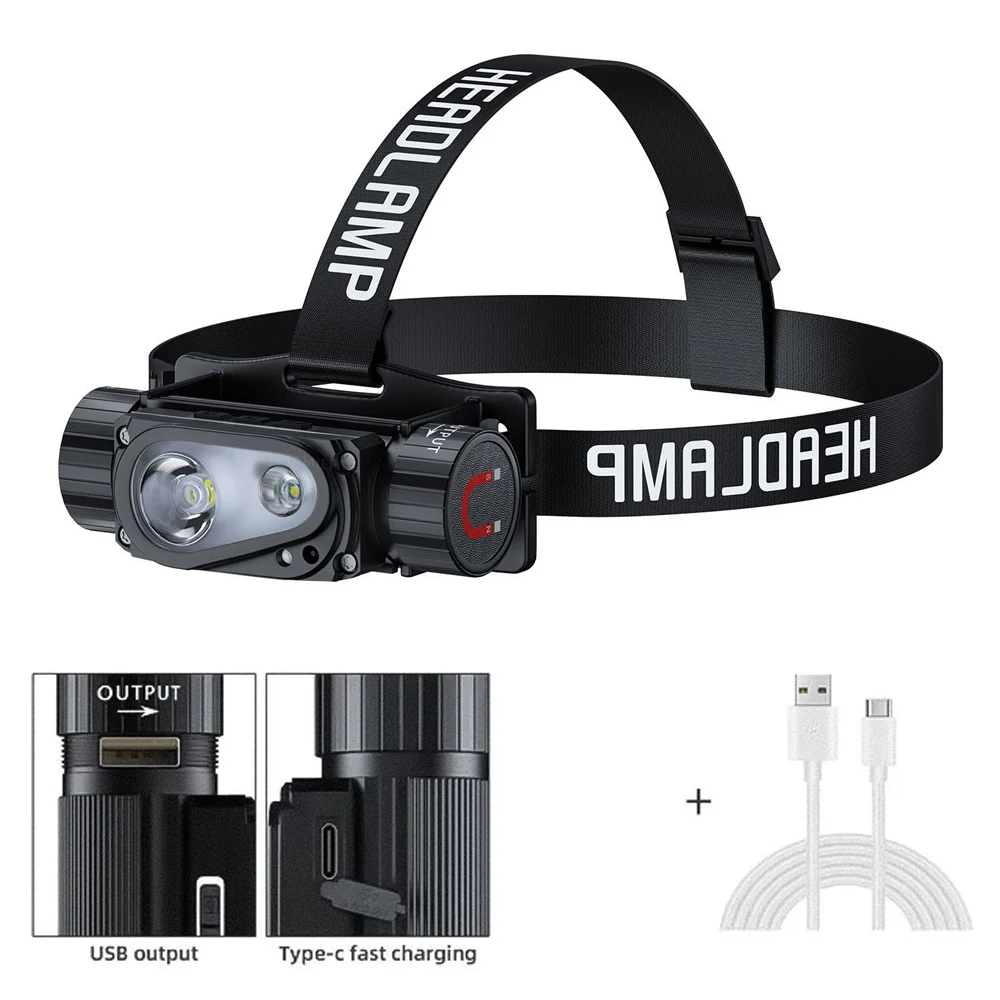 Налобный фонарь Sololandor белый 3 переключателя