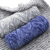 100gball thick velvet yarn crochet knitting yarns blended cotton chenille yarn for baby blanket needle 4mm 5mm droshipping