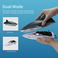 simulation shark remote control boat long lasting childrens 2 4g high speed remote control electric water speedboat toy boat