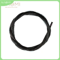 naomi 1 hank black horsehair premium quality mongolian horse tail fit for 18 violin bows unbleached prepared