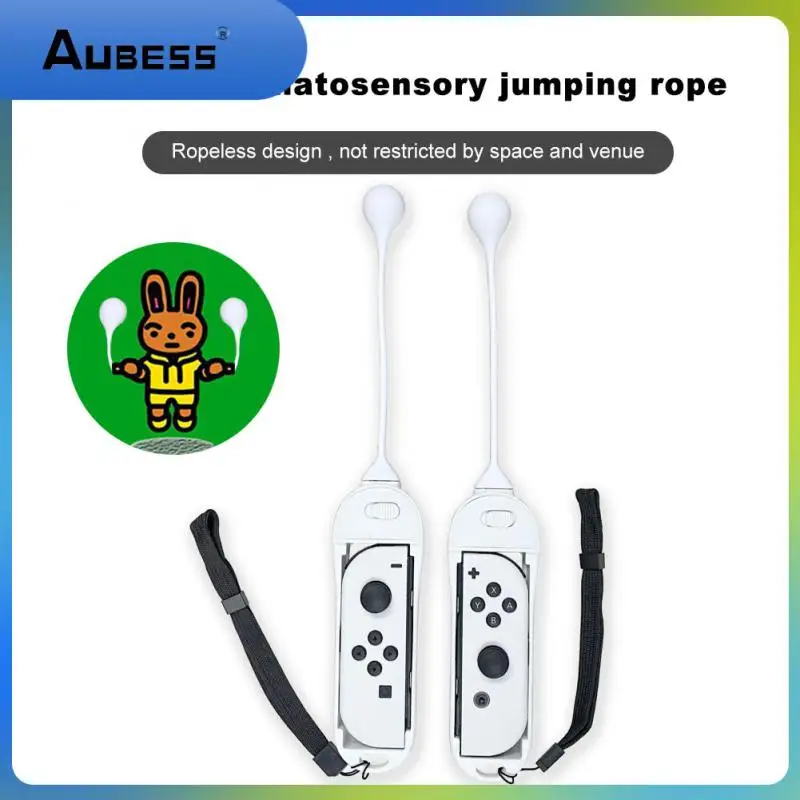 

White Skip Rope Handle Left And Right Handle Fitness Professional Fat Burning Cordless Skip Jump Rope Joycon Gamepad Controller