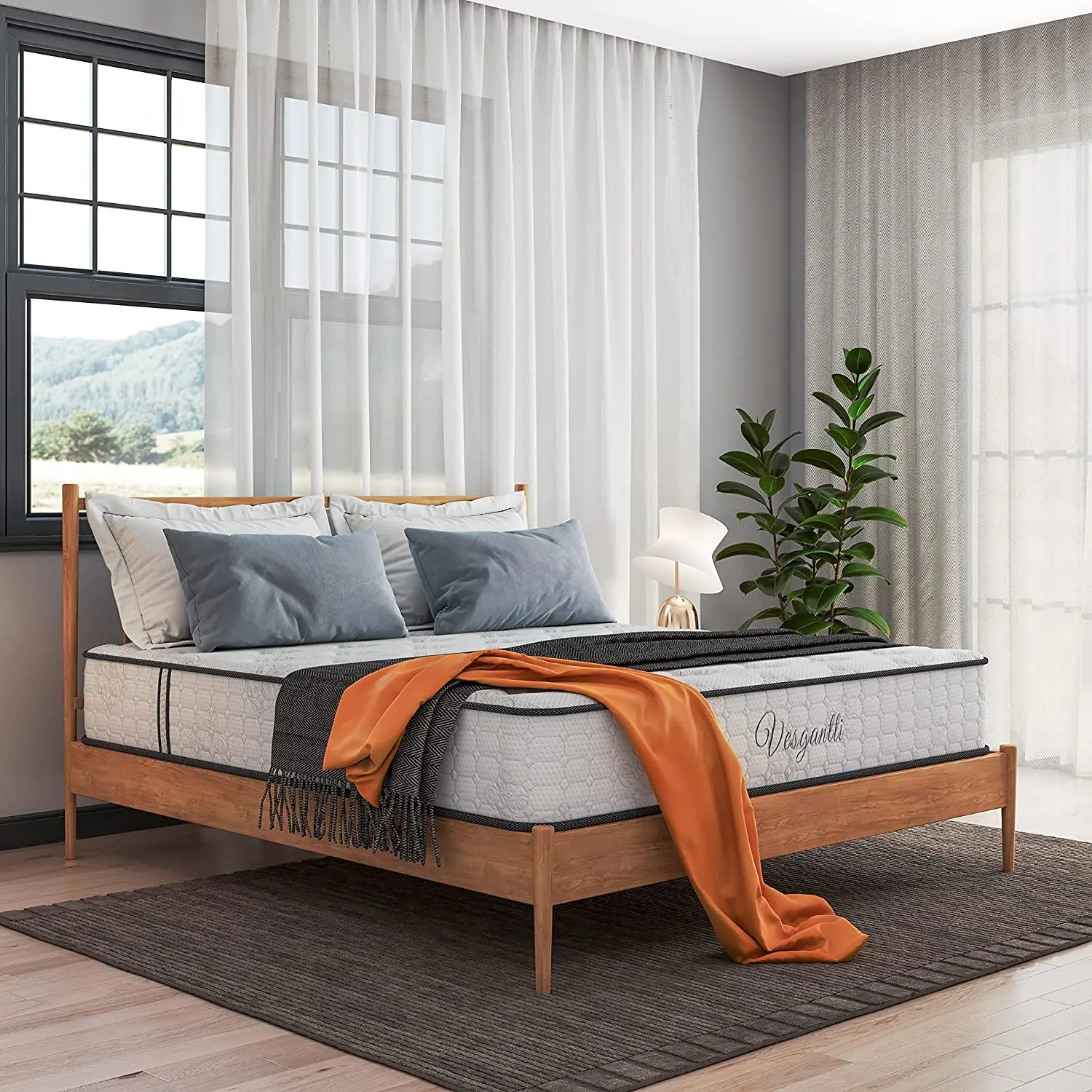 Матрас Vesgantti пружинный матрас 7-зонный Карманный H3 модный плотно прилегающий 24 см