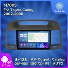 Автомагнитола MEKEDE, мультимедийный видеоплеер на Android, 8 ГБ + 128 ГБ IPS DSP для Toyota Camry 5 XV 30 2001-2006, GPS-навигация, 2din