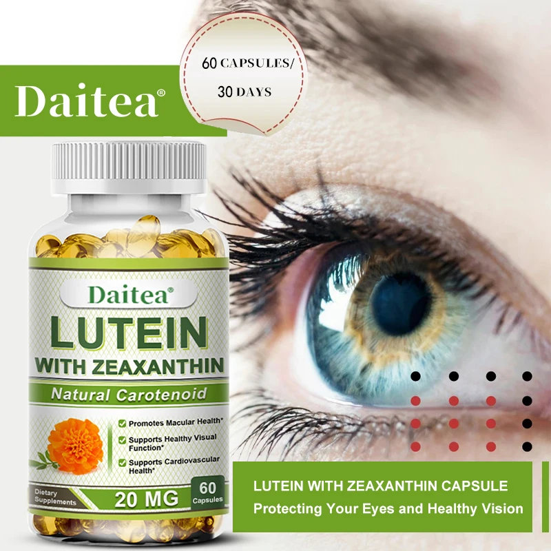 

Lutein - Blue Light Protects Healthy Vision Care,Protect Eyesight, Prevent Myopia, Relieve Eye Pressure, Fatigue and Dryness
