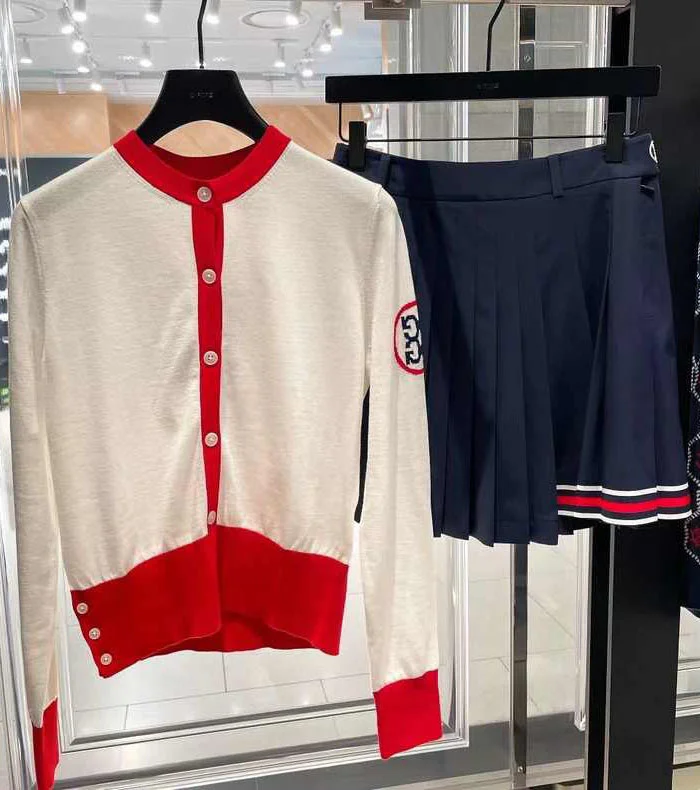 

Golf clothing whitening age-reducing cardigan small jacket women's long-sleeved single wear sports golf clothing