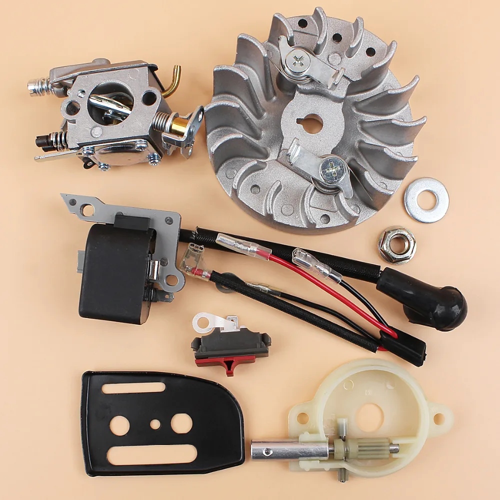

Flywheel Ignition Coil Carburetor Carb Oil Pump Kit For HUSQVARNA 137 142 Chainsaw Parts Zama C1Q-W29E бензопила motosierras