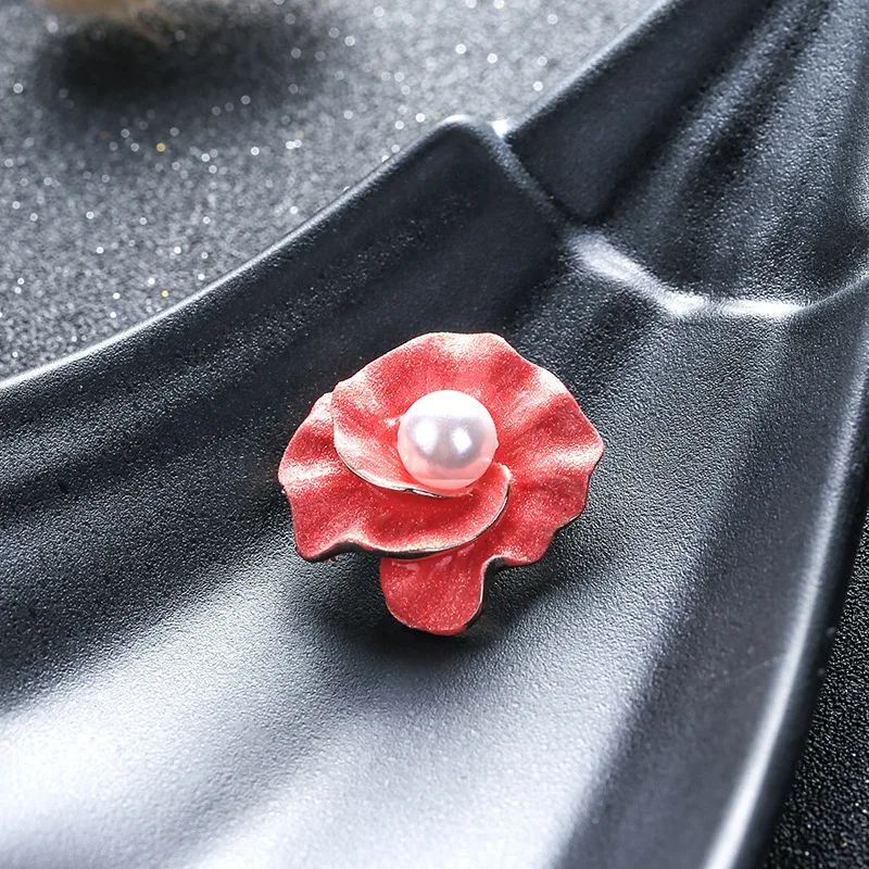 

Shiny Flower Brooch For Women Oil Drip Pearl Brooch Pin Accessories Girl Dress Clothes Bag Buckle Pins Brooches Lady Jewellery