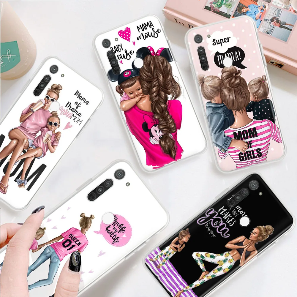 

Super Mom Dad Baby Transparent Case for LG K11 Plus K12 Prime K22 K40S K41S K51S K50S K61 K71 K52 K42 K92 K62 K50 Q52 Q60 Max