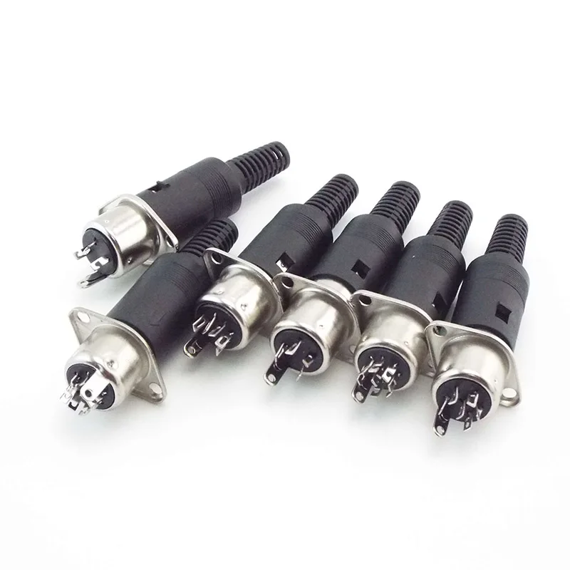 DIN 3 4 5 6 7 8 Pin штекер с пластиковой ручкой + гнездовая розетка скрытая панель