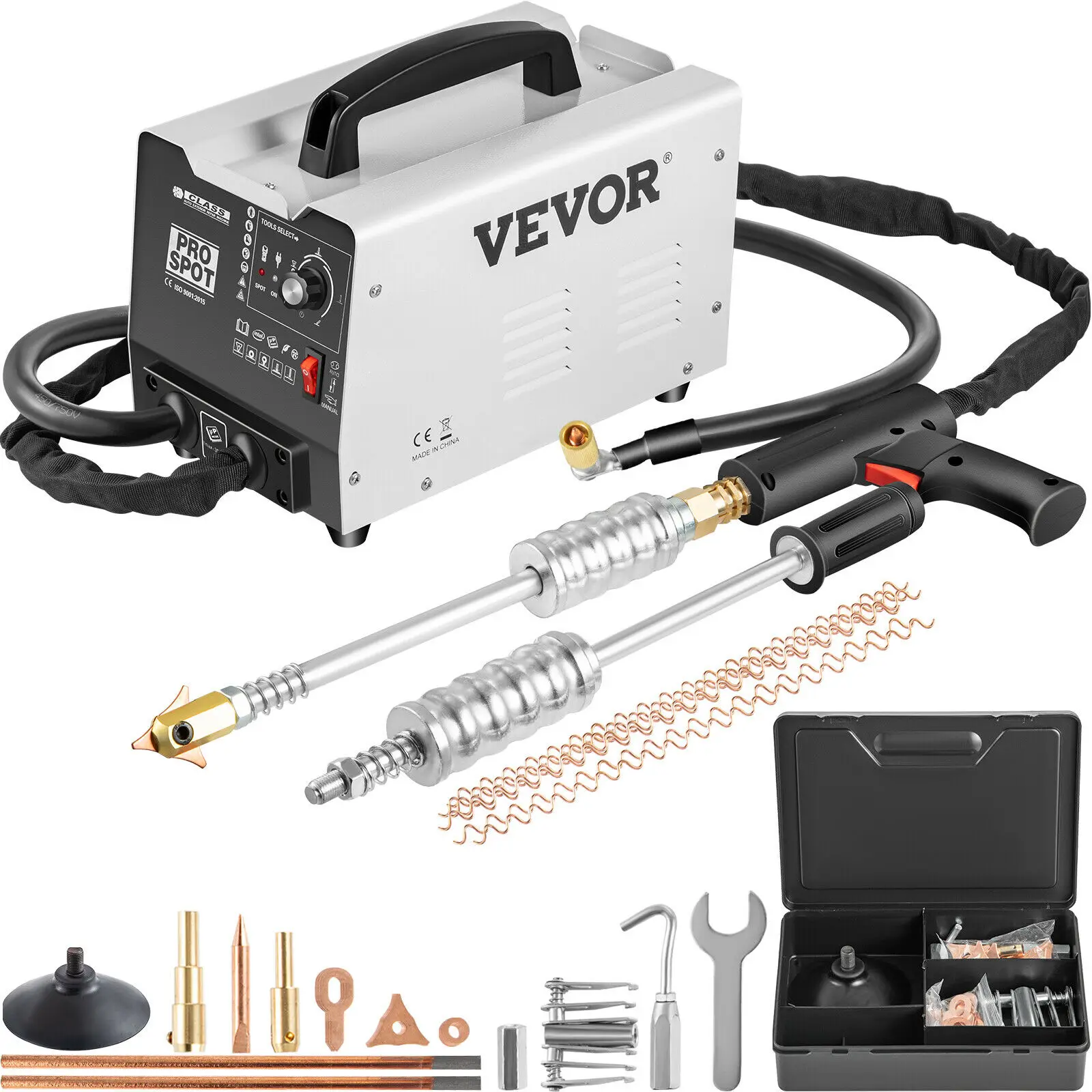 

3500A Dent Puller Spot Welder 1.8KW 2 Welding Guns Bonnet Roof Panel 3500A Dent Puller Spot Welder 1.8KW 0.6-1.2mm Welding Spot