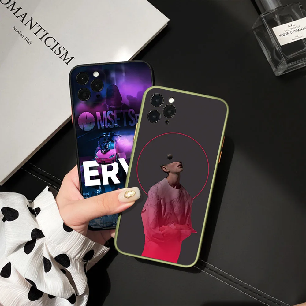 For iphone 16ProMax 15 Pro 14 13 12 Mini 11 7 8 16 Plus XS Max XR Jaden Smith Frosted Translucent Cover Black Phone Cases