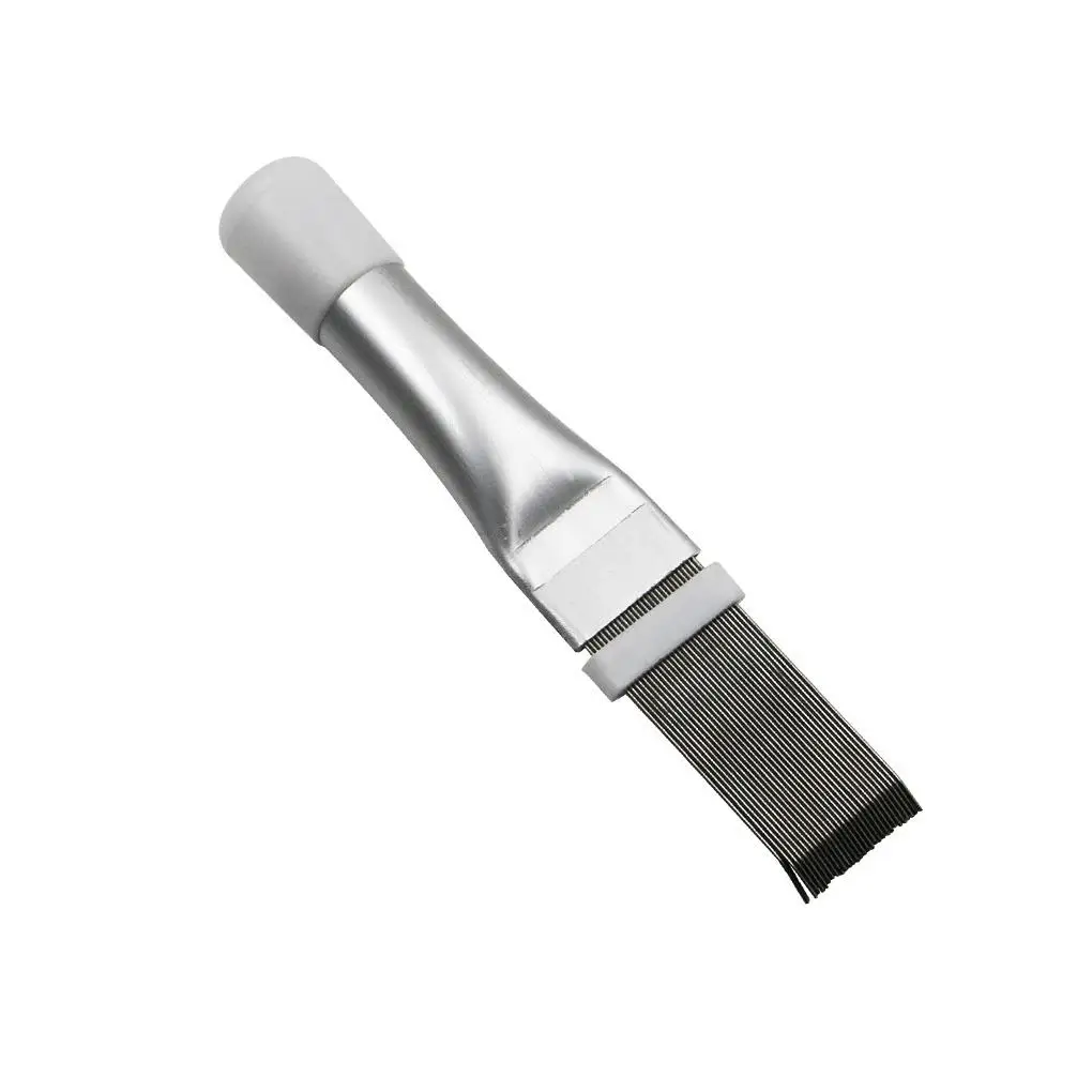 

Air Conditioning Condenser Cleaning Brush Stainless Steel Radiator Comb Fin Straightener Repair Scum Brush Clean Tools