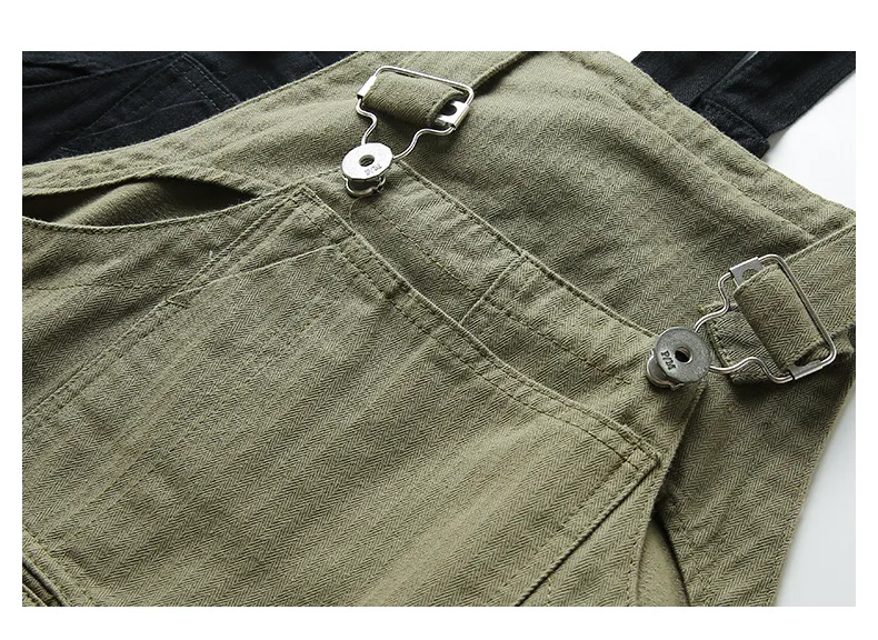 Vintage Pockets Overalls Aesthetic Clothes Cargo Pants Blue Jumpsuits High Street Bib Suspender Jeans For Men Tooling Trousers