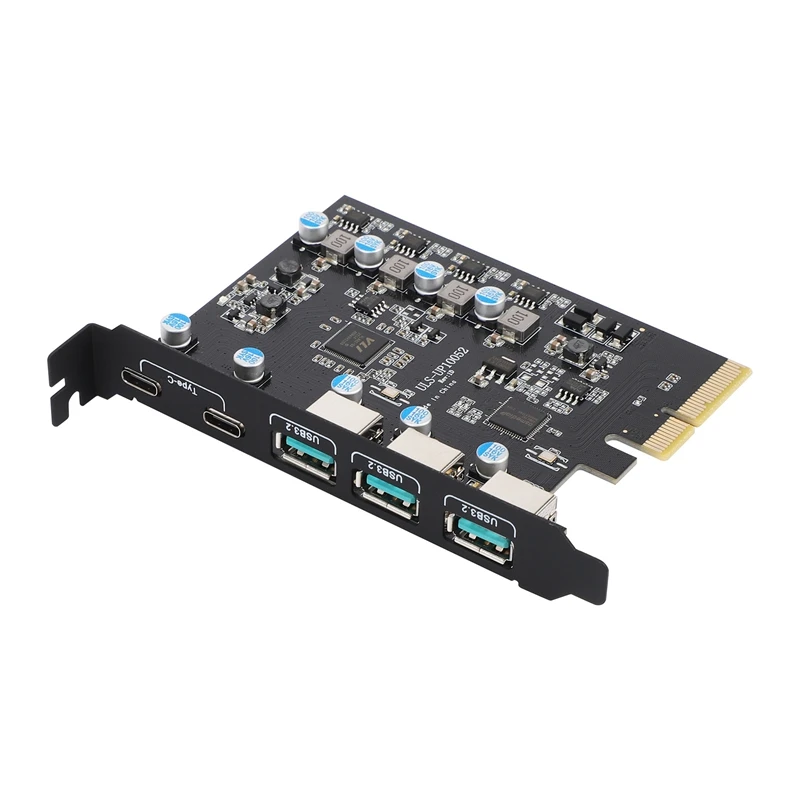 

Переходник Pcie на USB 3,2 Gen 2 с 5 портами, 20 Гбит/с