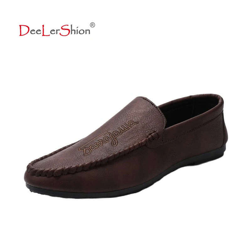 

2023 Spring Summer NEW Men's Loafers Comfortable Flat Casual Shoes Men Breathable Moccasins Slip-On Soft Leather Driving Shoes
