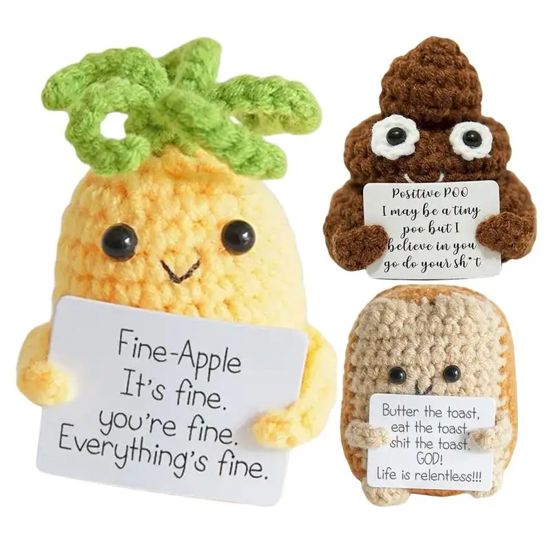 Положительная энергия вязаная крючком кукла игрушки картофельное объятие