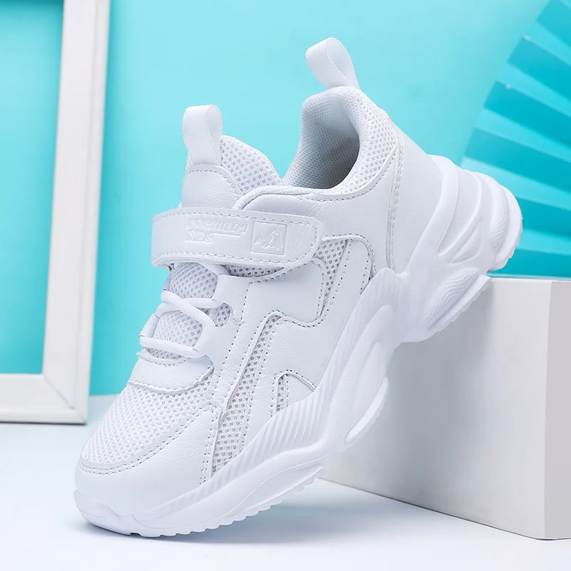 

2023 New Kids Shoes For Boys Black White Children School Shoe Soft Sole Kids Sneakers Boy Designer Running Shoes Boys