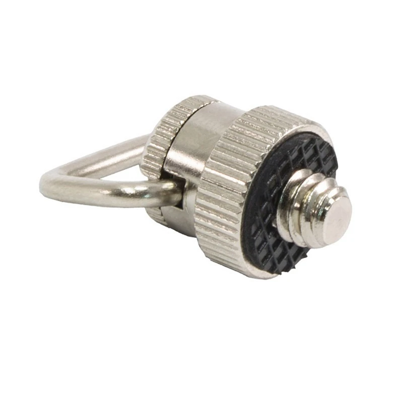 

1/4 Inch Camera Screw Stainless Steel Belt Ring Thumb Screw Tripod Head Quick Release Plate Screw