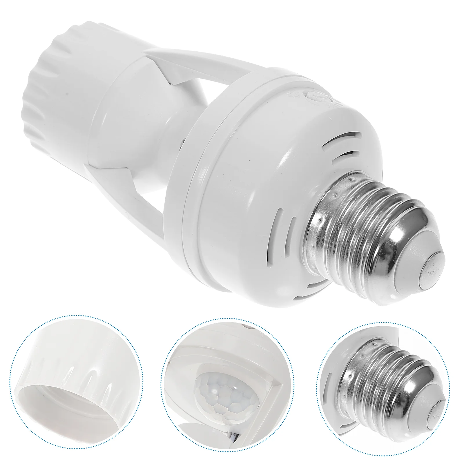 

Sensor Socket Light Lamp E27 Holder Human Induction Cap Bulb Useful Screw Adapter Pir Adjustable