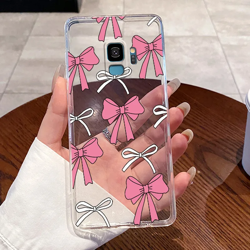 Фото Чехол для Samsung s9 Clear Luxury Cute Love Rabbit Funny TPU Мягкая силиконовая задняя крышка Samsung S9+ / S9 Plus Защитный чехол для телефона №4
