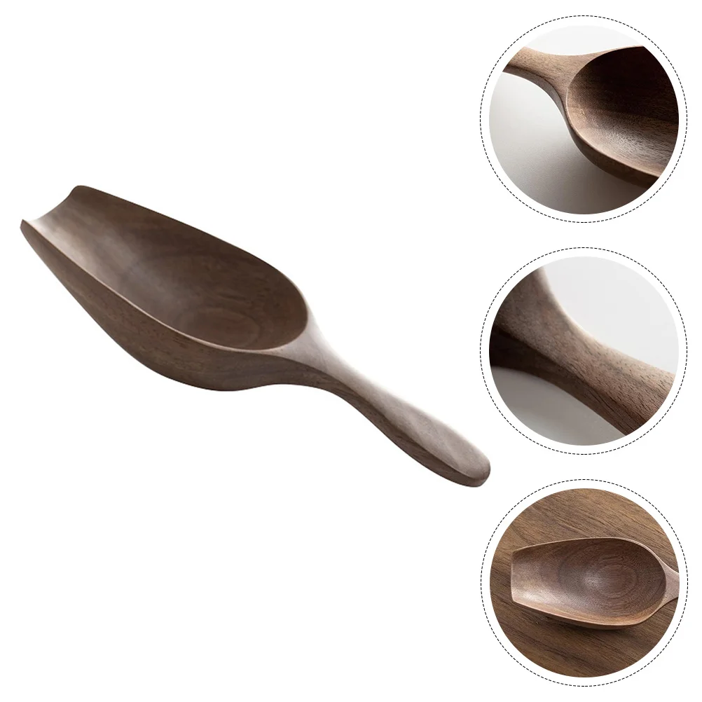 

Coffee Bean Wood Tablespoon Simple Wooden Powder Scoop Kitchen Grain Practical Tea Multipurpose Useful Restaurant Matcha