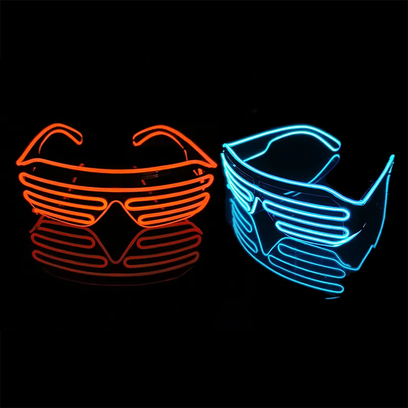 

LED Neon Rave Glasses Flashing LED Sunglasses 16Color Light Up Glasses Carnival Party Glow In The Dark Glasses Festival Supplies