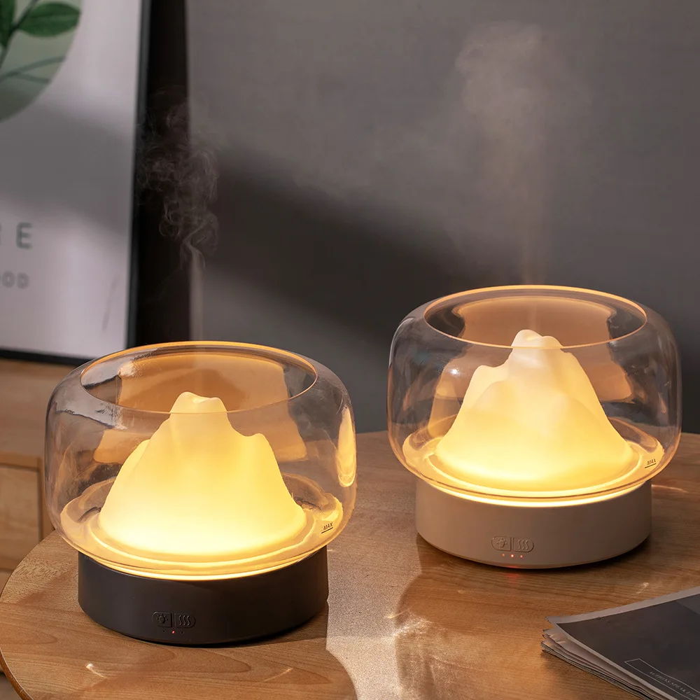 Mountain View Aroma Diffuser Night Lights Essential Oil Aromatherapy LED Lamp Bedroom Living Room Creative Gift Atmosphere Light