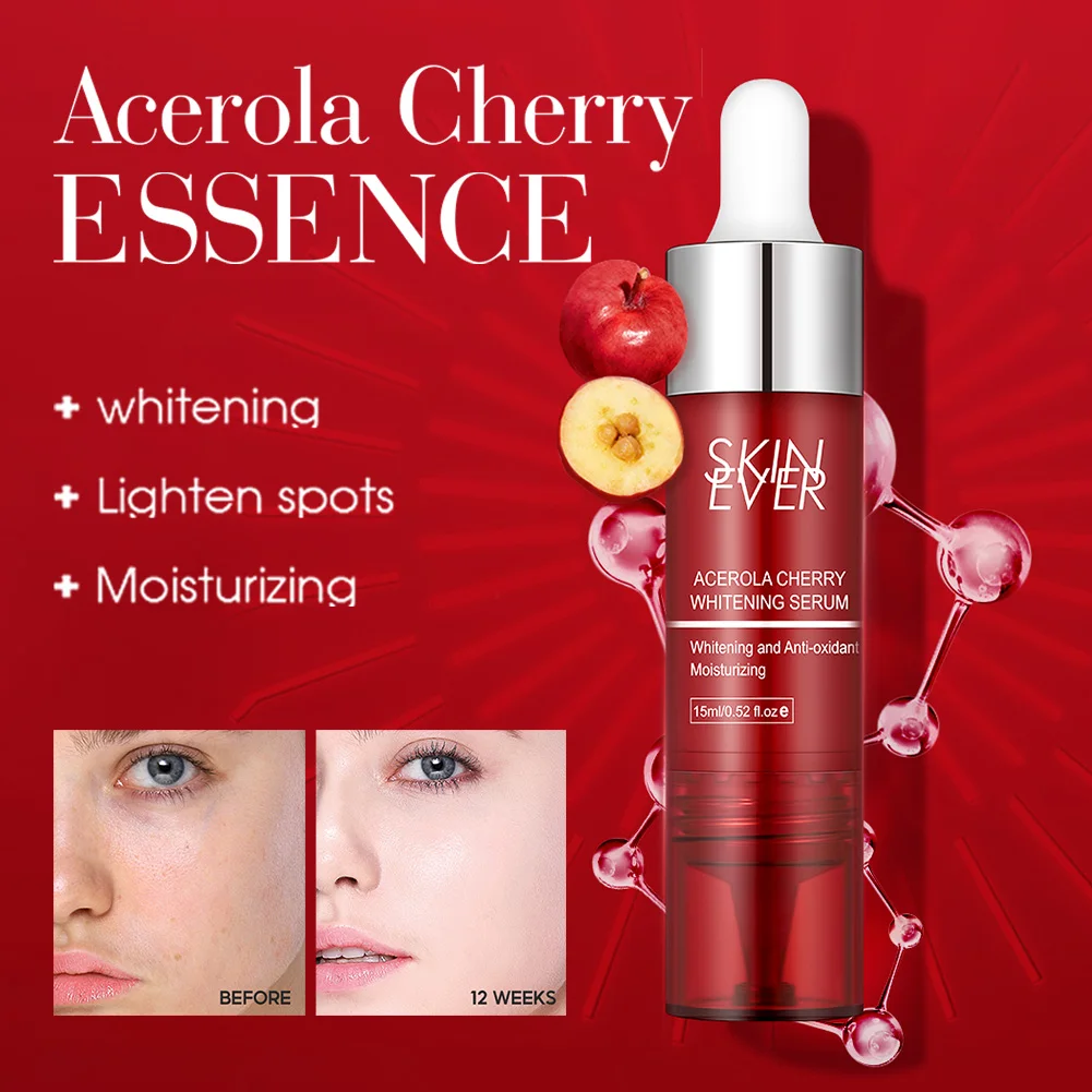 

Acerola Cherry Face Serum Light Fast Absorption Skin Moisturizing Whitening Essence Anti-Oxidant Serum Skin Care