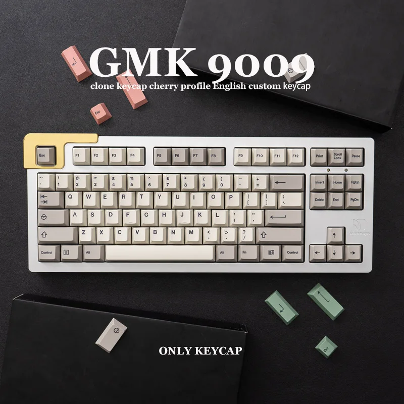 Gmk 9009 138 Keys Cherry Profile Pbt Keycap Dye-Sub English Custom Personality Keycaps For Mechanical Keyboard  61/64/68/75/84