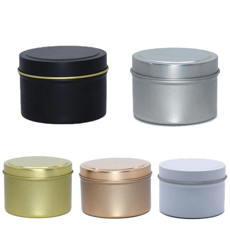 

Mini Round Chewing Gum Storage IRon Box Small Candy Medicine Pill Packaging Box Container Metal Can Organizer Candle Jar