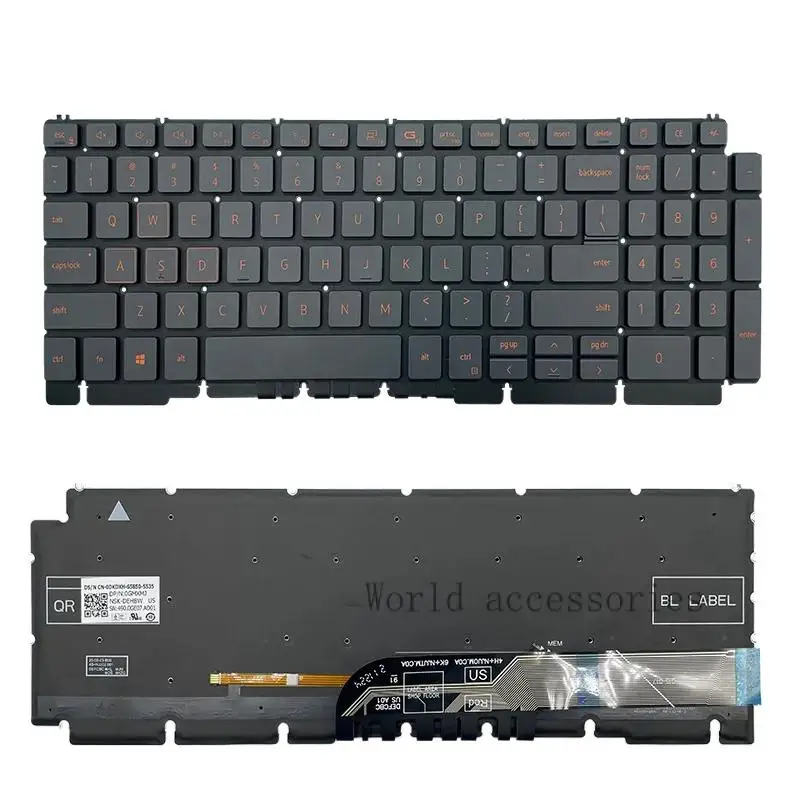 WYORESY новая США/RU RGB красная подсветка для Dell G15 Ryzen Edition 5510 5511 5515 5520 0R2GPD 0THG34 0 KDXH