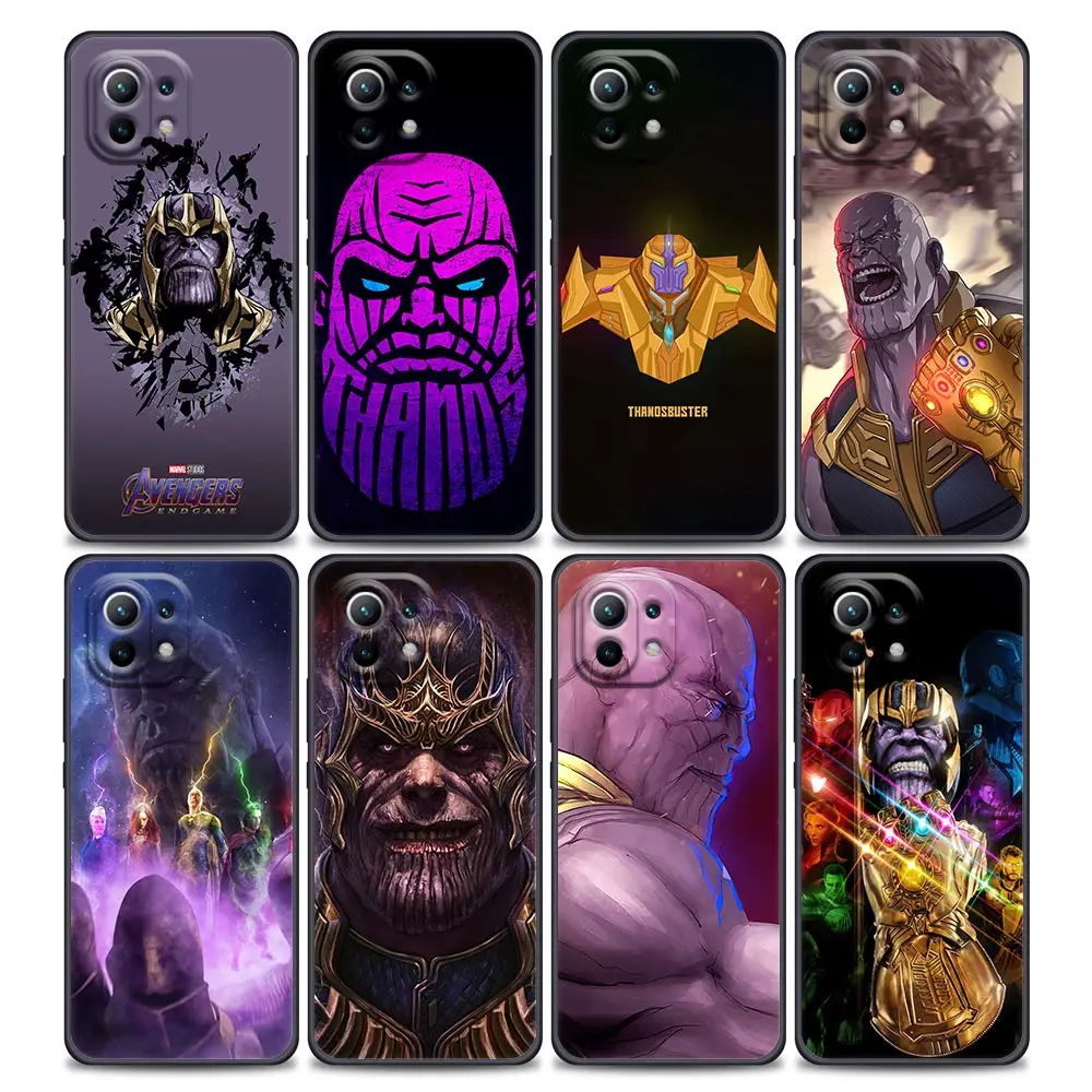 

Marvel Avengers Thanos Comic Phone Case For Xiaomi Mi 12 12X 11T X4 NFC M3 F3 GT M4 Pro Lite NE 5G 4G Poco M3 M4 X4 Cover Fundas