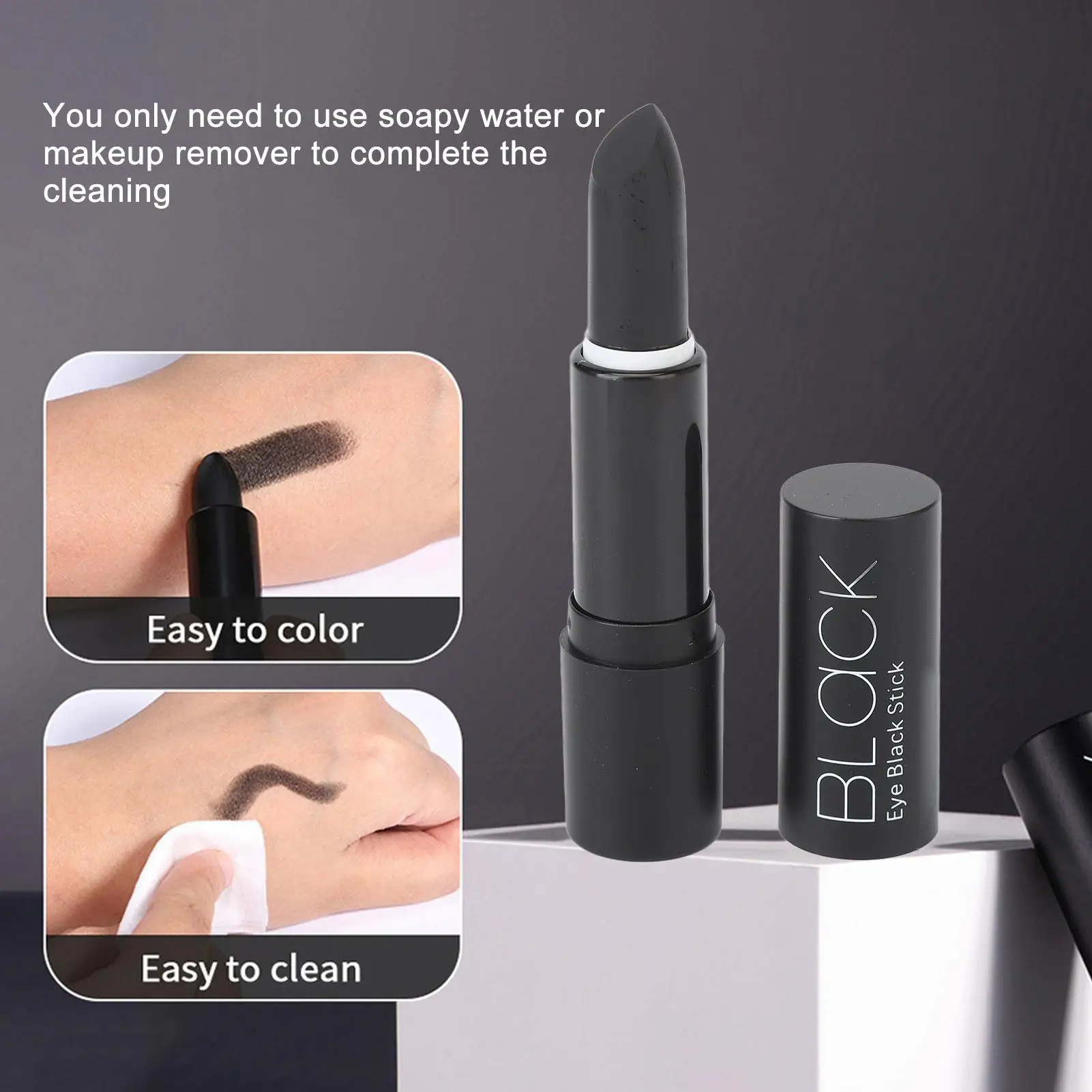 Водостойкая черная краска для лица и тела 0 1 унции-мягкий безопасный макияж