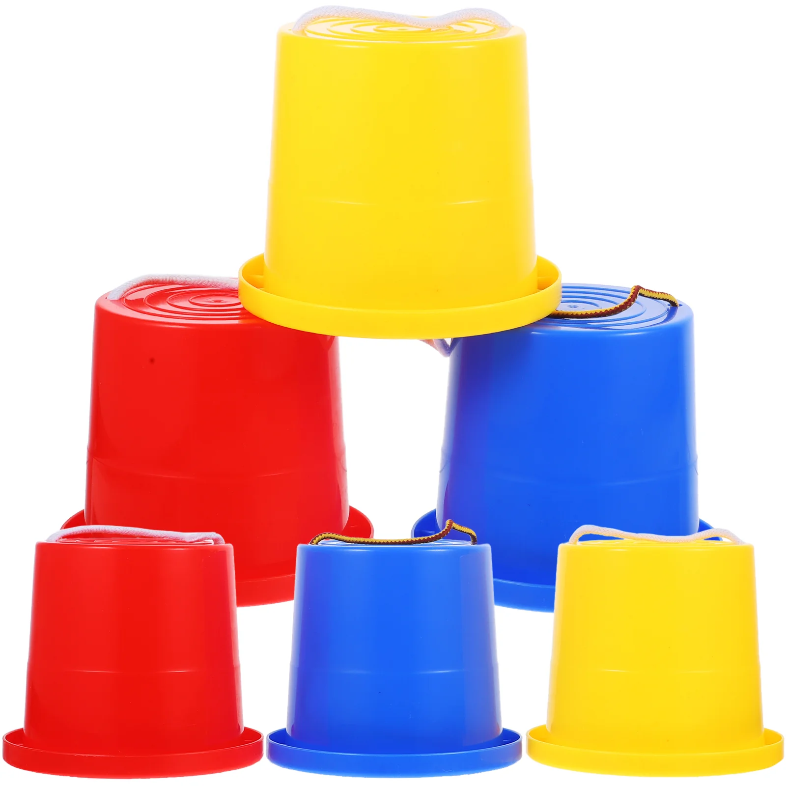 

Balancing Stilts, stilts walking Walking Stilts Feet Toys with Adjustable Rope Gifts Outdoor Active Play 3 kids bucket stilts